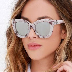 NEW Quay Sugar and Spice Ivory Marble Sunglasses